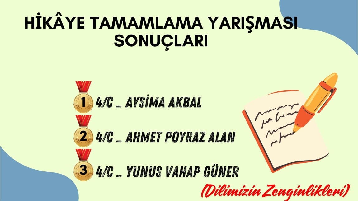 Hikâye Tamamlama Yarışması Sonuçları Açıklandı